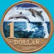 Монета Австралия 1 доллар 2006 год. Дельфин афалина. Блистер