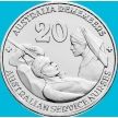 Монета Австралии 20 центов 2010 год. Австралия помнит. Служба медсестер. Блистер