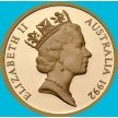 Монета Австралия 5 долларов 1992 год. Международный год Космоса. Пруф