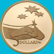 Австралия 5 долларов 1992 год. Международный год Космоса. Пруф