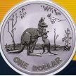 Монета Австралия 1 доллар 2007 год. Кенгуру. Блистер