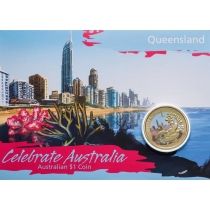 Австралия 1 доллар 2009 год. Квинсленд. Морская черепаха. Блистер