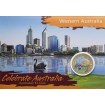 Австралия 1 доллар 2009 год. Западная Австралия. Кенгуру. Блистер