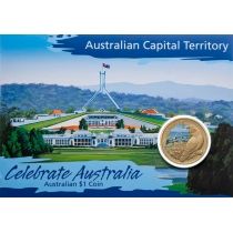 Австралия 1 доллар 2009 год. Столичная территория. Какаду. Блистер