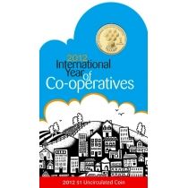 Австралия 1 доллар 2012 год. Международный год кооперативов. Блистер