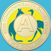 Австралия 2 доллара 2022 год. XXII Игры Содружества. "А"
