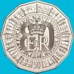 Монета Австралия 50 центов 2006 год. 80 лет Королеве. Блистер