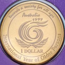 Австралия 1 доллар 1999 год. Международный год пожилых людей. BU