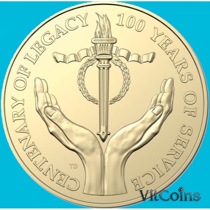 Монета Австралия 1 доллар 2023 год. Благотворительная организация Наследие. Буклет Монета Австралия 1 доллар 2023 год. Благотворительная организация Наследие. Буклет