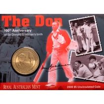 Австралия 5 долларов 2008 год. Дональд Брэдмен. Буклет