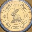 Монета Австралия 1 доллар 2011 год. Год кролика. Блистер Монета Австралия 1 доллар 2011 год. Год кролика. Блистер