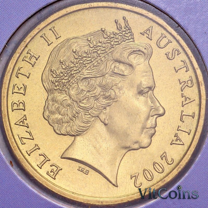 Монета Австралия 1 доллар 2002 год. Год отдаленных районов Австралии. BU