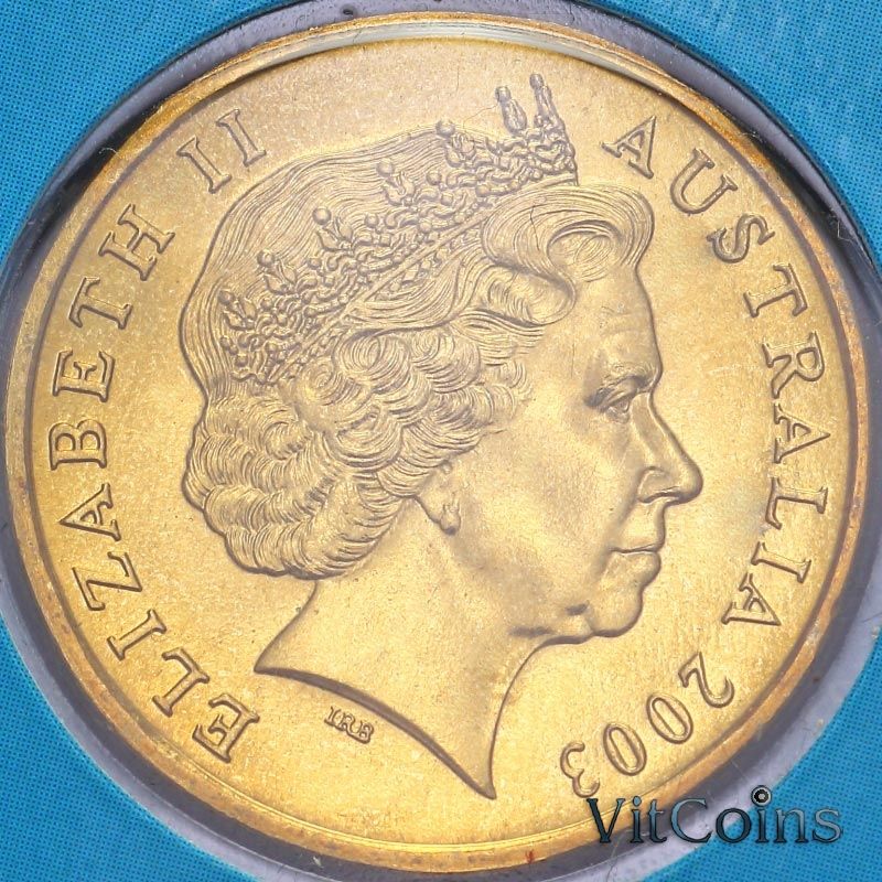 Монета Австралия 1 доллар 2003 год. Австралийские волонтеры. BU