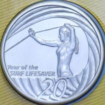 Австралия 20 центов 2007 год. Год пляжных спасателей. BU
