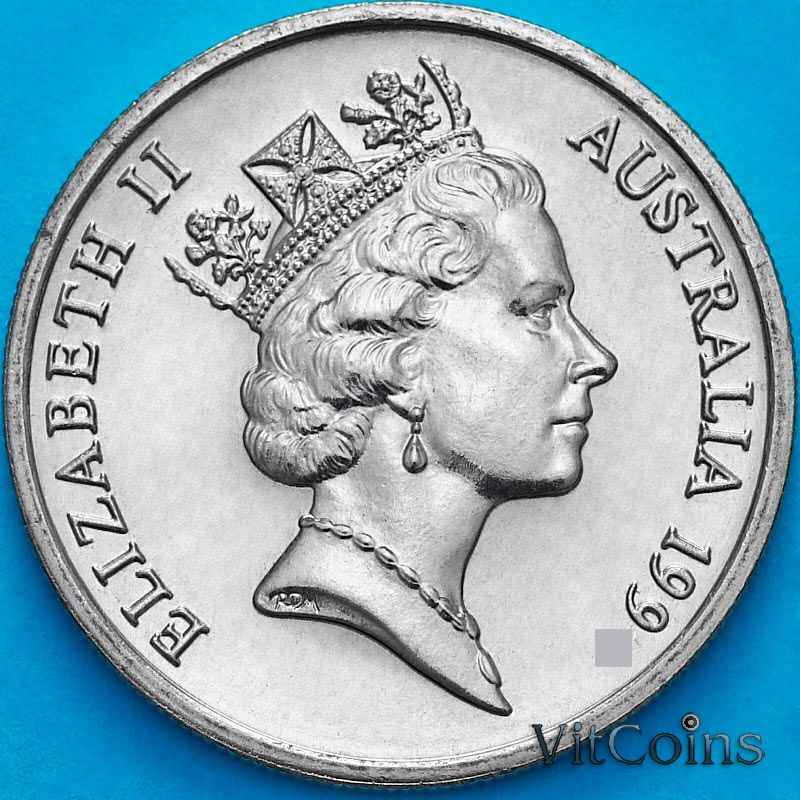 Монета Австралия 10 центов 1995 год. BU Монета Австралия 10 центов 1995 год. BU