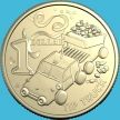 Монета Австралия 1 доллар 2025 год. Торт Паровозик Чух-чух. Блистер
