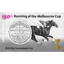 Австралия 50 центов 2010 год. Кубок Мельбурна. Блистер