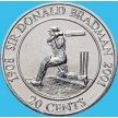 Монета Австралия 20 центов 2001 год. Сэр Дональд Брэдман