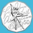 Монета Австралия 50 центов 2012 год. Балет