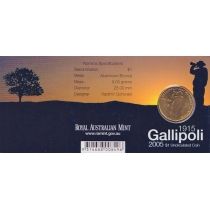 Австралия 1 доллар 2005 год. Высадка в Галлиполи. B. Блистер