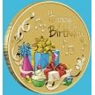 Монета Австралия 1 доллар 2019 год. С днем рождения. Буклет