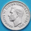 Монета Австралия 3 пенса 1951 год. Серебро
