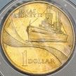 Монета Австралия 1 доллар 2000 год. Крейсер "Сидней" С