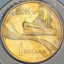 Австралия 1 доллар 2000 год. Крейсер "Сидней" С