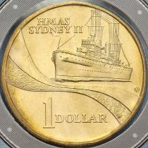 Австралия 1 доллар 2000 год. Крейсер "Сидней" S