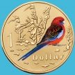 Монета Австралия 1 доллар 2011 год. Красная розелла