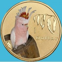 Австралия 1 доллар 2011 год. Какаду-инка