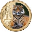Монета Австралия 1 доллар 2012 год. Суматранский тигр. Конверт