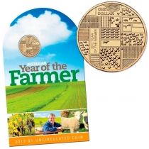 Австралия 1 доллар 2012 год. Год фермерских хозяйств. Блистер