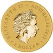Монета Австралия 1 доллар 2012 год. Рождество