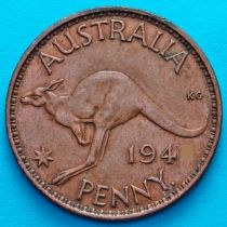 Австралия 1 пенни 1945 год.