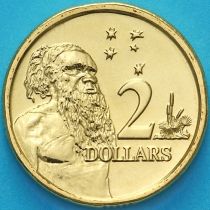 Австралия 2 доллара 2019 год. Абориген. BU