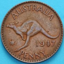 Австралия 1 пенни 1947 год. Точка