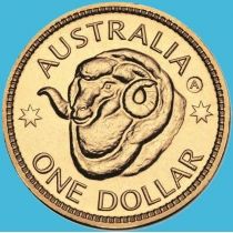Австралия 1 доллар 2011 год. Голова барана. А