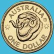 Монета Австралия 1 доллар 2011 год. Голова барана. D