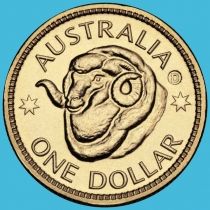 Австралия 1 доллар 2011 год. Голова барана. D