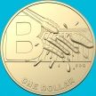 Монета Австралия 1 доллар 2021 год. Алфавит. В