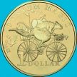 Монета Австралии 1 доллар 2017 год.  Волшебный опоссум. Гонки по Австралии