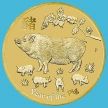 Монета Австралия 1 доллар 2019 год. Год свиньи. Буклет