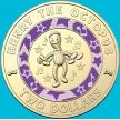 Монета Австралия 2 доллара 2021 год. 30 лет музыкальной группе Wiggles. Осьминог Генри