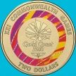Монета Австралия 2 доллара 2018 год. Эмблема XXI Игр содружества