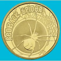 Австралия 1 доллар 2010 год. Красноспинный паук