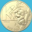 Монета Австралия 1 доллар 2021 год. Алфавит. K