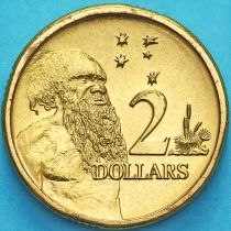 Австралия 2 доллара 1992 год. Абориген. BU