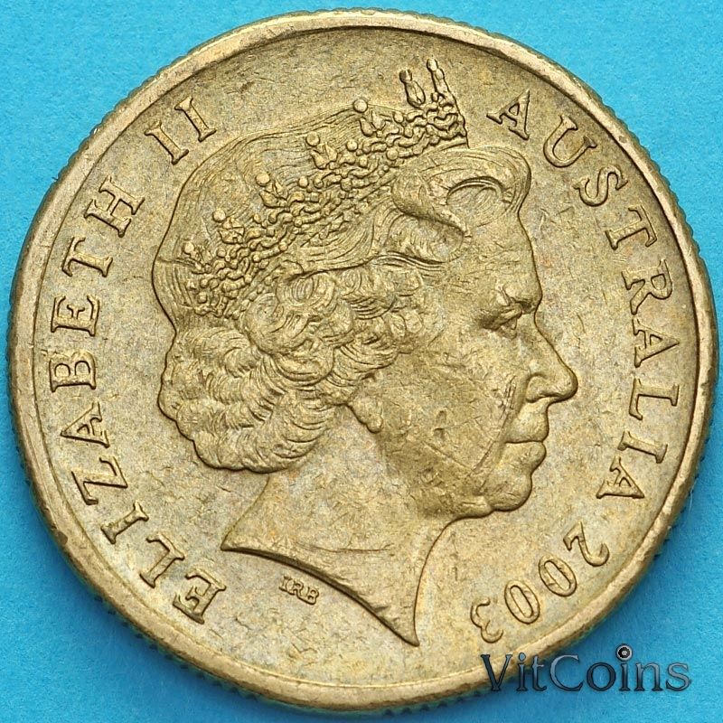 Монета Австралия 1 доллар 2003 год. 100 лет избирательного права для женщин. VF Монета Австралия 1 доллар 2003 год. 100 лет избирательного права для женщин. VF