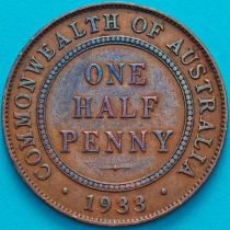 Австралия 1/2 пенни 1933 год.